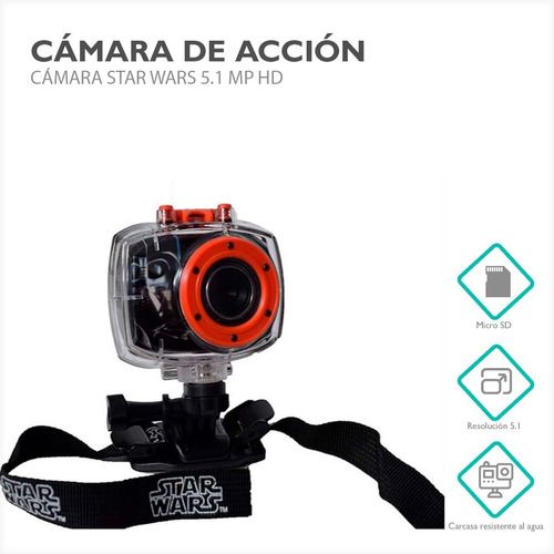 Camara De Acción Video Camara Star Wars  5.1 Mp Hd