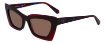 Comprar Lentes Sol Calvin Klein Jeans Mujer Ckj23656s-5217-602 Diseño Havana Red Blue