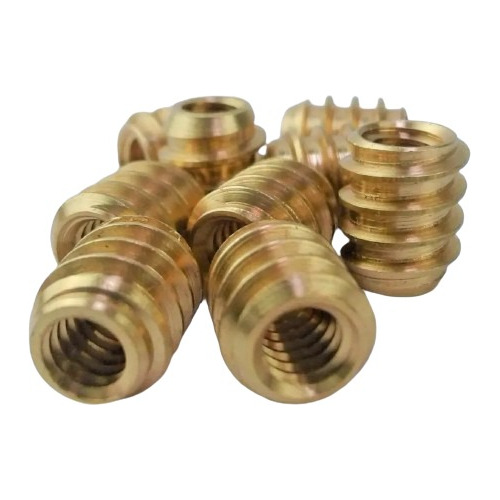 12 Insertos Enroscados Para Madera 3/8