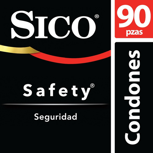 Kit Condones Látex Natural Safety Liso 90 Piezas Sico