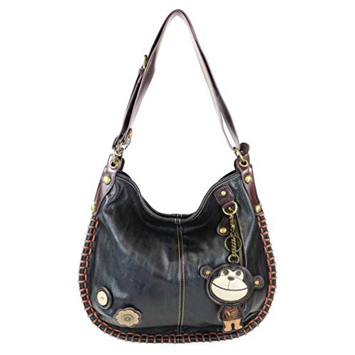 Chala Convertibles Hobo Grande Negro Bolso De Mano Mono Vega