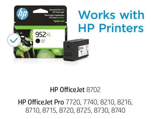 Cartucho Tinta Negra Hp 952xl Original Alto Rendimiento 38ml