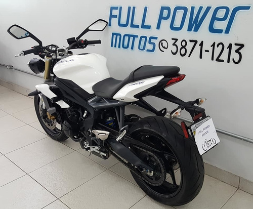 Triumph Street Triple 675 Com Abs 2014 Branca