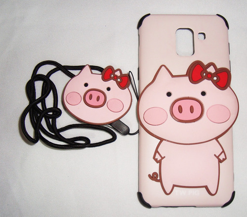 Funda Para Galaxy J6 2018 De Cerdito - Pig 