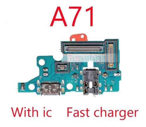 Imagem 6 de 7 de Placa Conector De Carga Usb Microfone Para Samsung A71 A715