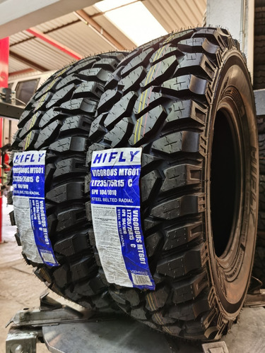 Paquete De 2 Llantas 235/75 R15 Hifly Mt601 104/101q Msi
