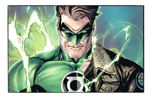 Cuadro De Hal Jordan Linterna Verde Ch