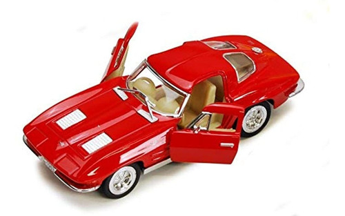 Carro De Juguete A Escala 1:36 Corvette/rojo, Marca Pyle