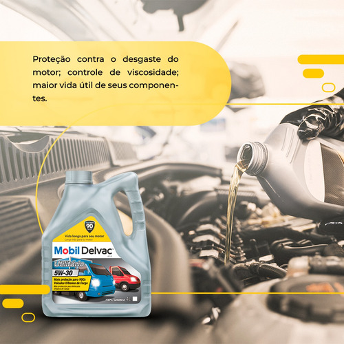 Oleo Motor Diesel 5w30 Sintetico Mobil Delvac Mx Ld Galao 4l