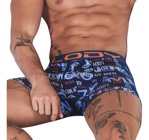 Boxer Lody Men 943  Algodón Y Lycra Estampado