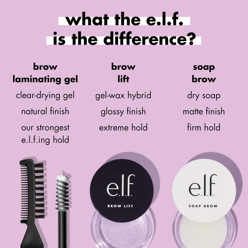 Gel De Laminação De Sobrancelhas E.l.f. Strong-hold Clear-dr
