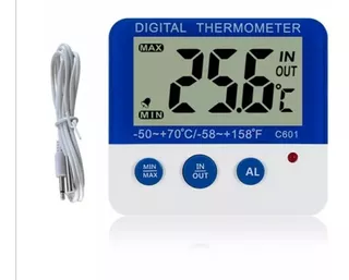 Termómetro Nevera Digital Imán Refrigeración In/out Alarma