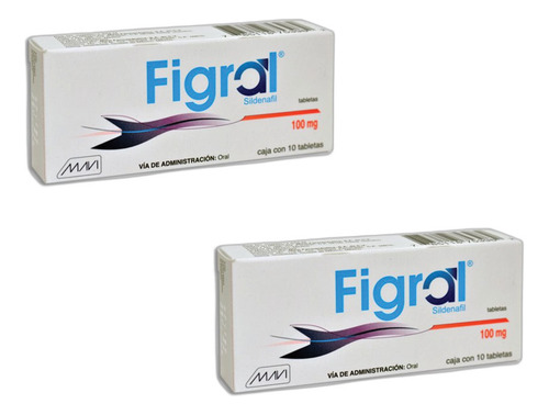 Pack De 2 Figral Sildenafil 100mg - 10 Tabs Cada Uno