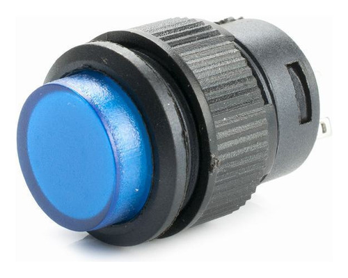 Botón Pulsador 16mm Sin Retención 250v 3a Azul