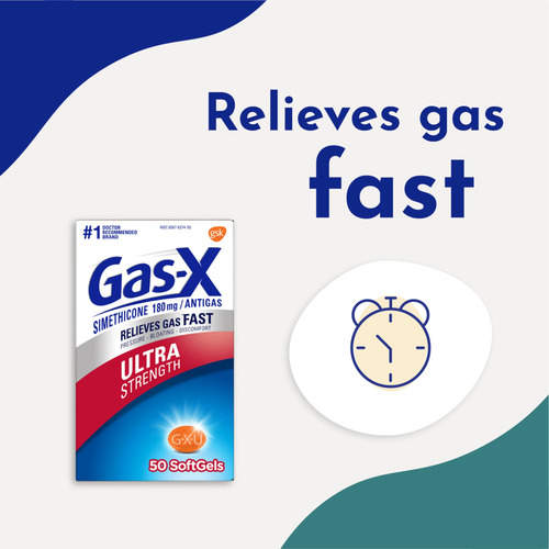 Gas-x Ultra Strength Softgels, 50-count Boxes 62745100