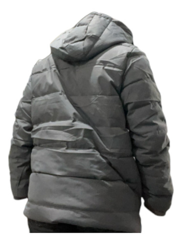 Campera Parka Corderito Impermeable Capucha Desmontable
