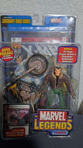 Marvel Legends Legendary Riders Logan Wolverine Sellado X-me (Usado)