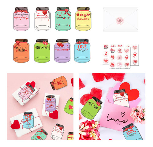 24 Tarjetas De Valentín Tarjetas De Valentín Con Sobre