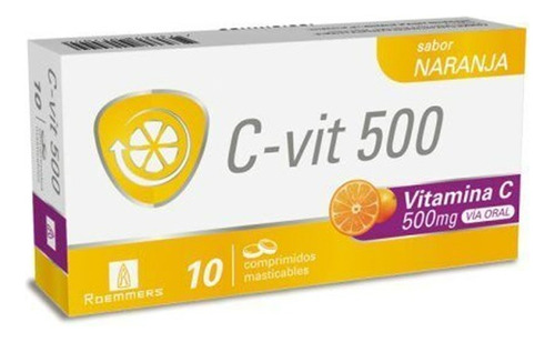 Vitamina C Masticable 500mg X 10comp