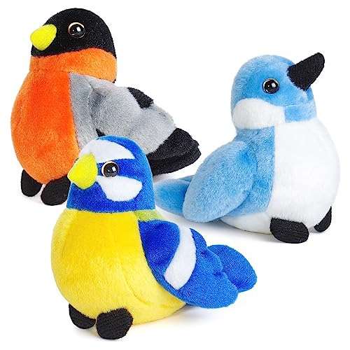 Conjunto De 3 Pájaros De Peluche, Regalos De Juguetes ...