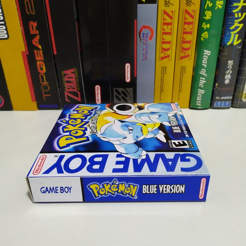 Pokémon Blue Version - Box Do Jogo (gba)