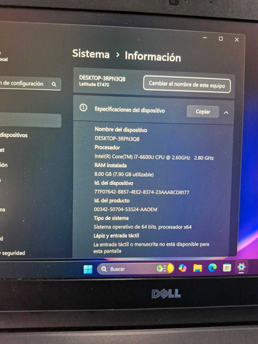 Dell Latitude E7470 - Core I7 6th + 256gb Ssd + 8gb Ram (Usado)
