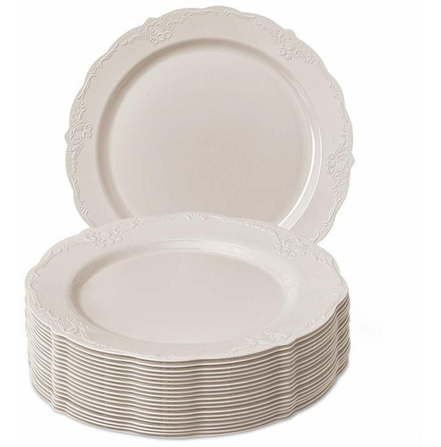 Set De 20 Platos De Ensalada 9'' Silver Spoons En