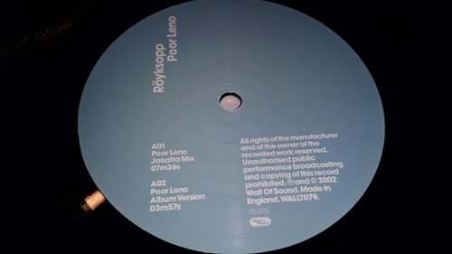 Royksopp Poor Leno Vinilo Maxi Uk Temazo Clasico 2002