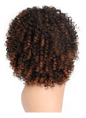 Yu Peluca De Pelo Mixto Afro Gris Rizado