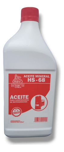 Aceite Mineral Hs-68 Marca Rbv (equipos De Refrigeración)