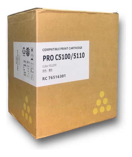  Toner Para Ricoh Pro C5100 Amarillo Pro C 5100 Generico