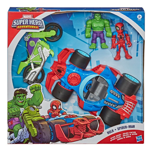 Marvel Super Hero Adventures Action Racers Hulk & Spider Man