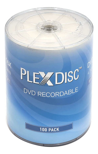 Plexdisc Dvd-r 4.7 Gb 16 X Hub De Inyeccin De Tinta Blanca I
