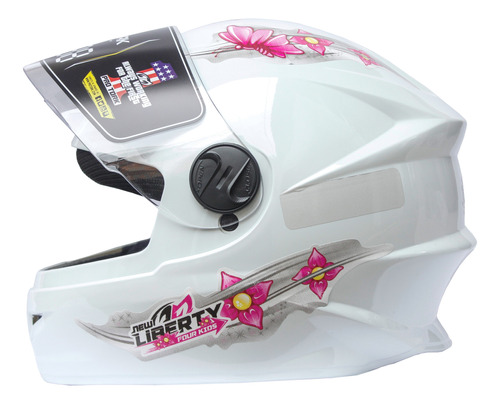 Capacete Moto Infantil Liberty Four Kids Branco Fem Pro Tork