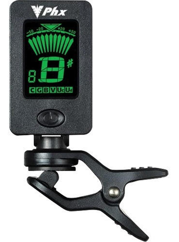 Afinador Digital Cromático Clip Preto Ft-18 Phx