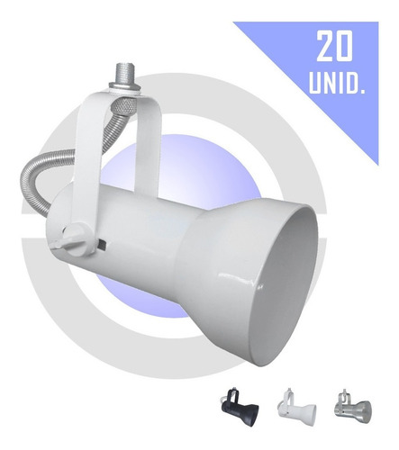 Imagem 1 de 7 de Iluminação P/ Trilho Perfilado Spot Lampada Par20 20unid.