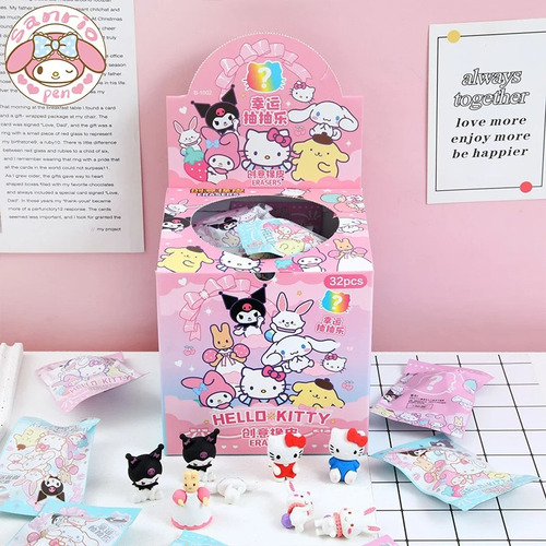 Caixa Misteriosa Hello Kitty & Friends Box Com 32 Surpresas