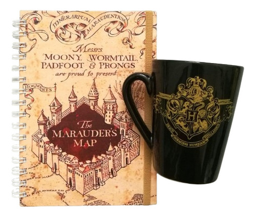 Taza Mas Cuaderno De Harry Potter. Tienda Vorealis