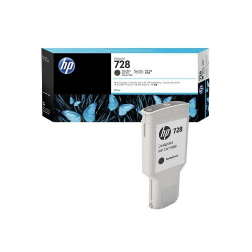 Imagen 3 de 6 de Cartucho Hp 728 Negro Mate Original F9j68a 300ml T730 T830