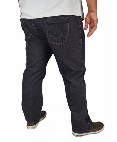 Imagem 1 de 4 de Calça Jeans Lycra Masculina 2 Peças Plus Size Tamanho Grande