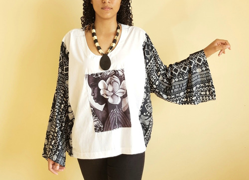 Imagem 6 de 7 de Blusa Bata Feminina Tecido Paula