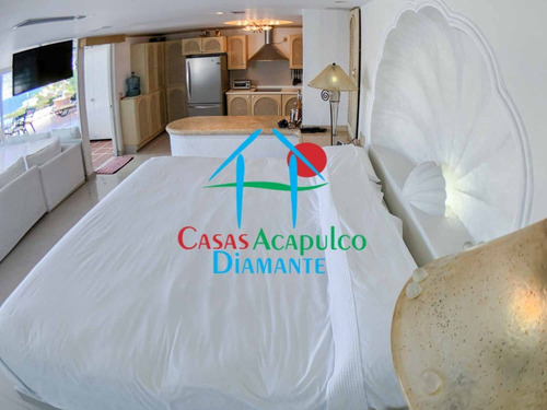 Imagen 14 de 14 de Cad Brisas Diamante 70. Terraza Con Jacuzzi Y Vista Al Mar