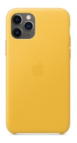 Funda De Cuero Apple iPhone 11 Pro - Limón Cítrico