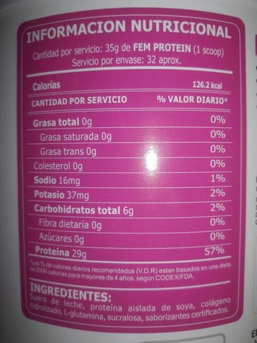 Fem Protein .proteina De Mujer + Shaker ¡¡delivery Gratis !!