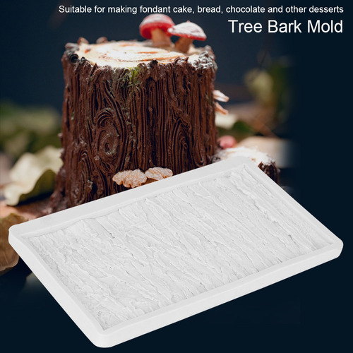 Molde De Silicona Para Tartas Con Forma De Corteza De Árbol