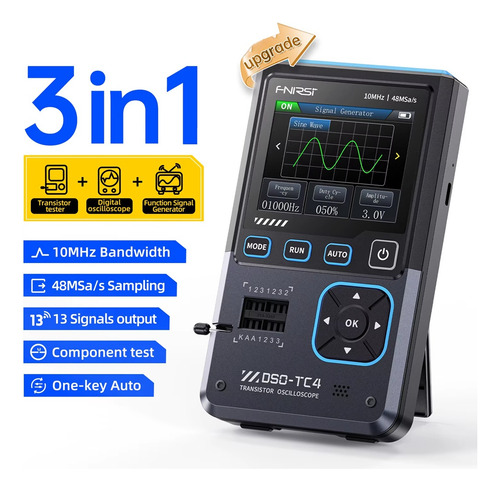 Osciloscopio Digital 3 En 1 Dso-tc4 10 Mhz 48 Ms/s -fs