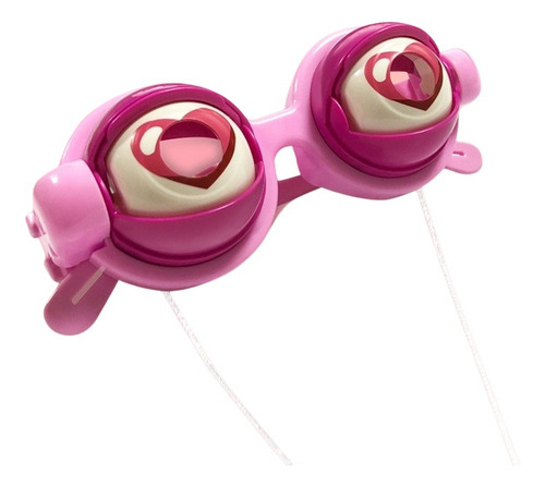 Lentes Locos Fiestas Infantiles Juguetes Bromas Niños Color Rosa Diseño Redondo