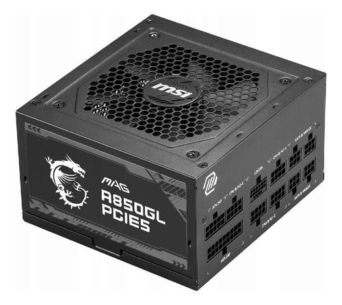 Fuente De Poder Msi Mag A850gl Pcie5 80 Plus Gold Modular