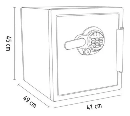 Cofre Digital Resistente a Fogo e Água First Alert 59,5 L 2096DF-BDBRZ