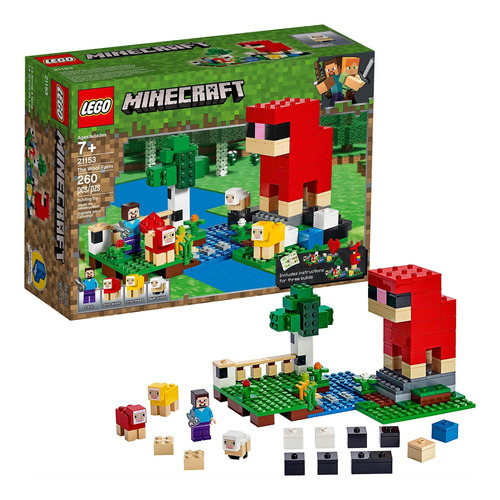 Fgr Figuras Para Armar Lego Minecraft 21153 The Wool Farm 